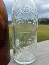 2- #285 Geo Bauernschmidt's Greenwood Brewery Pre-Pro Beer Bottles