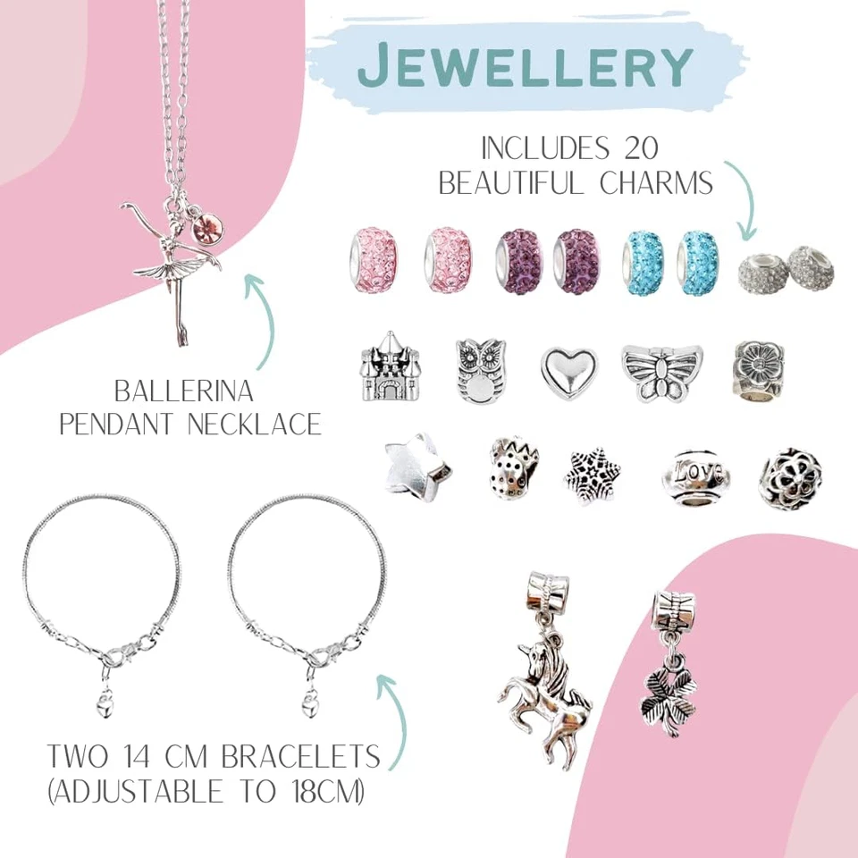 Music Jewelry Box with Necklace Pendant and Charm Bracelet Set| Jewellery Musica - image 3 of 4