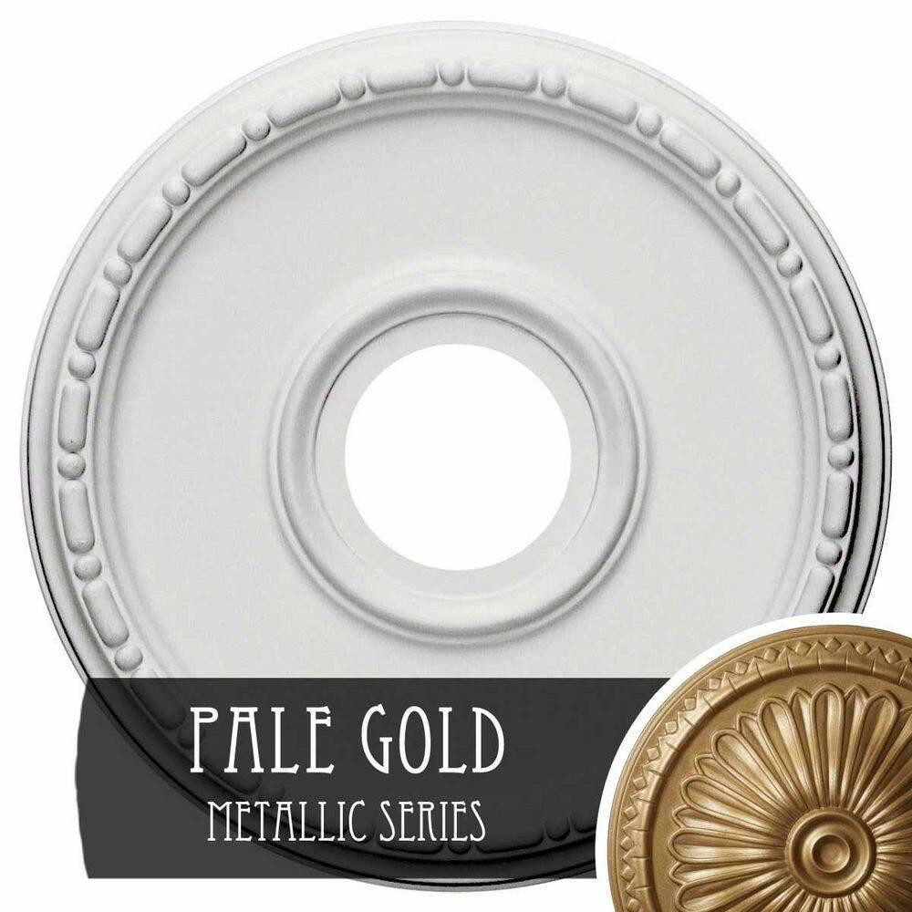 1-1/2 in. x 16-1/2 in. x 16-1/2 in. Polyurethane Medea Ceiling Medallion, Pale