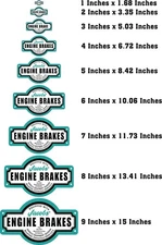 Jacobs Vintage Original Jake Engine Brakes  Sticker Decal