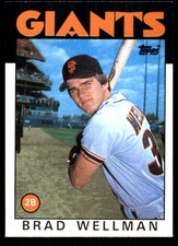 Brad Wellman 1986 Topps #41 Giants MLB READ FREE SHIPPING AutographDen