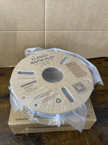 Filament ELEGOO PLA do drukarki 3D FDM / FFFF materiał 1 kg szpula - wysoka jakość - szary