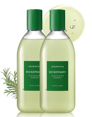 Rosemary Infused Shampoo Twin Set - Strengthens Hair Growth & Volume