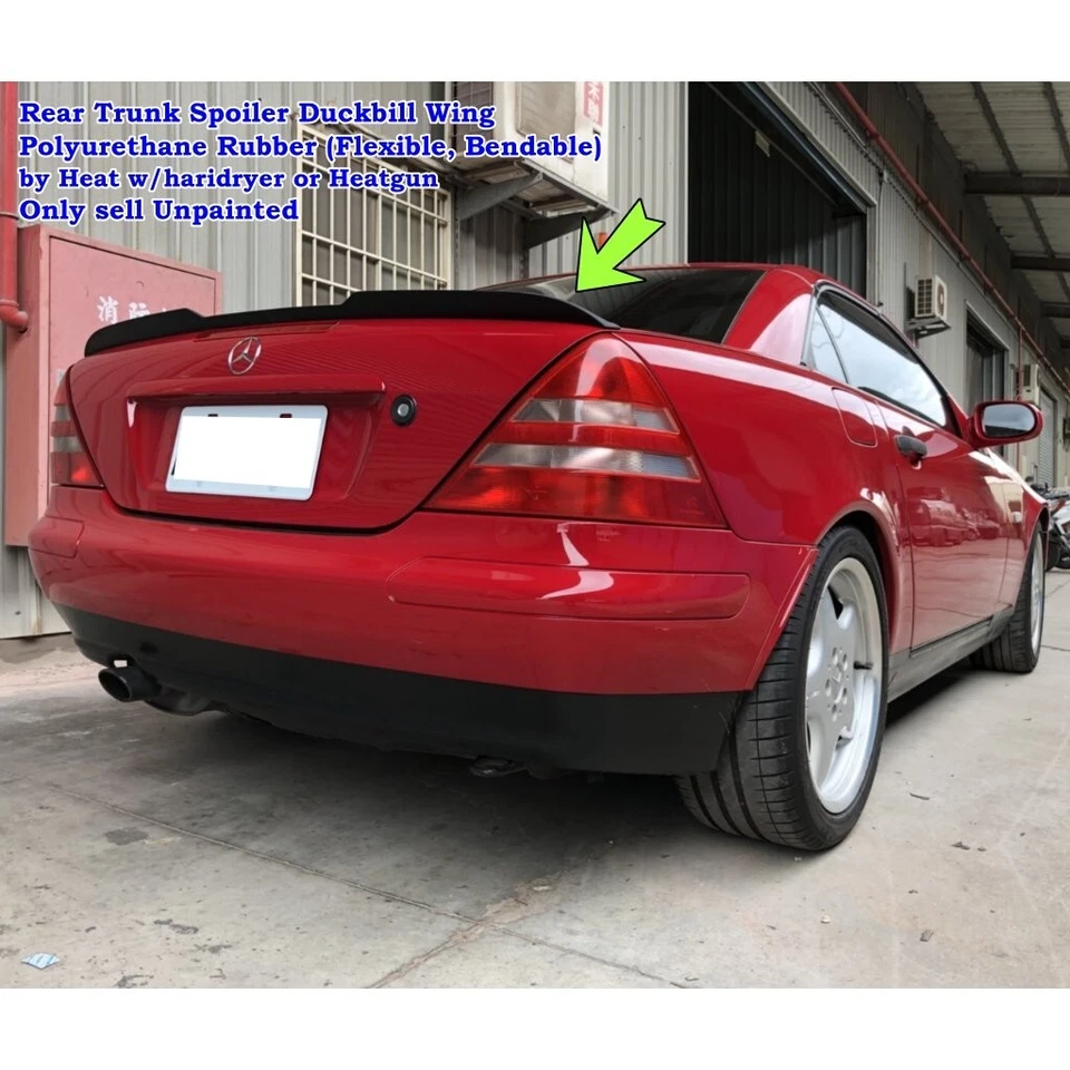 Alerón trasero de maletero 284FC Duckbill compatible con 1998~04 M Benz SLK R170 convertible Foto 3 de 4