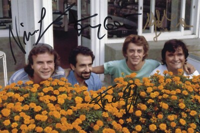 Salerno Calà Oppini Smaila Autographed Photo Signed PROOF I Catti Vicolo Miracoli