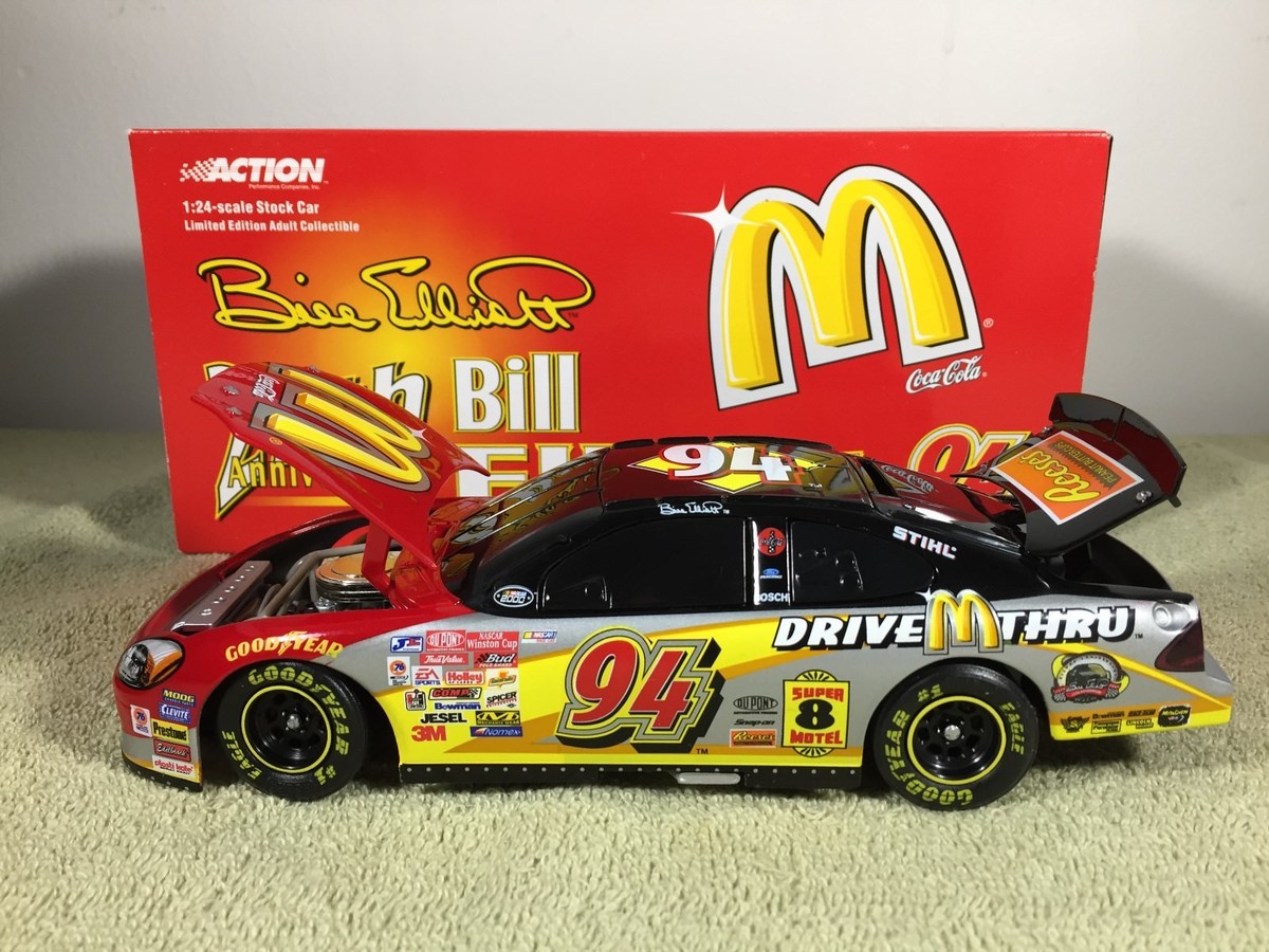 2000 Action BILL ELLIOTT #94 McDonalds 25th Anniversary Diecast