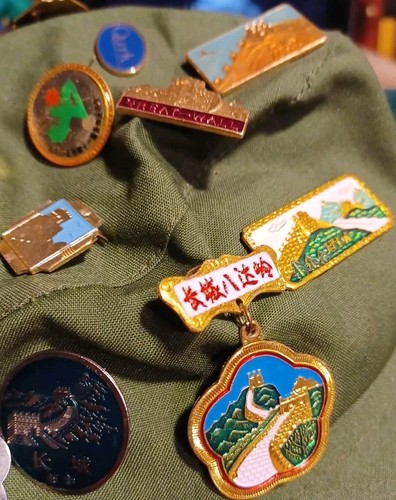Gorra Verde Chino Comunista Militar Estrella Roja Ejército con Apro. 38 pines - Imagen 5 de 9