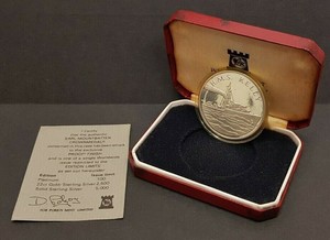 1979 Earl Mountbatten Silver Proof Crownmedal Hms Kelly Pobjoy Mint Ebay