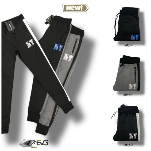 PANTALONE PRIMAVERILE TUTA UOMO WORKOUT SPORT SLIM FIT JOGGING ELASTICO  BANDA NY | eBay