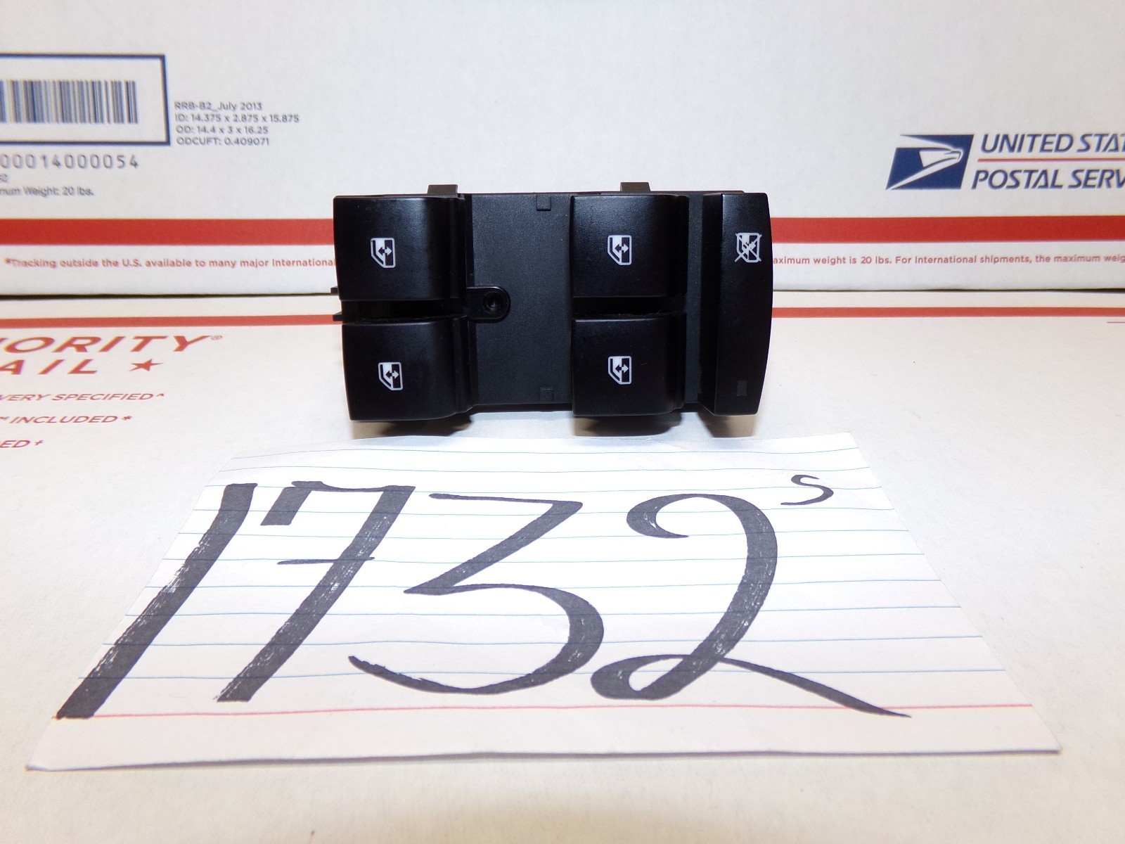 10 11 12 Chevrolet Equinox MASTER Window Switch Control Power DRIVER #1732-S 