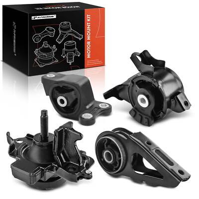 Kit De 3 Supports De Moteur Et 1 Roulement De Transmission Pour Honda Jazz II GD GE2 GE3 1.2L-1.5L 2002-2008 - Pièces Auto Compatibles