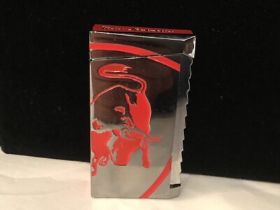 SIGNED EXCLUSIVE LIMITED EDITION RED CHROME LAMBORGHINI CIGAR LIGHTER NO RES