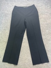 Talbots Pants Size 12 Black Pull On Stretch Dress Pants Slacks Creased