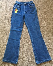 Vintage Disney Winnie The Pooh Jeans Size 3 Blue Denim