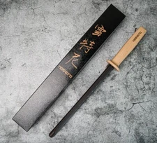 Noseto Premium Black Ceramic Honing Rod Steel 270mm Impact-resistance ABS Mac AU