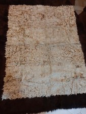 Tappeto montone vero beige marrone