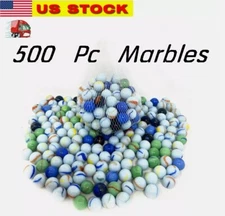 Lot of 500 Glass Marbles 6 lb Glass 5/8" 16mm Bulk Wholesale Toy Sling Shot Ammo