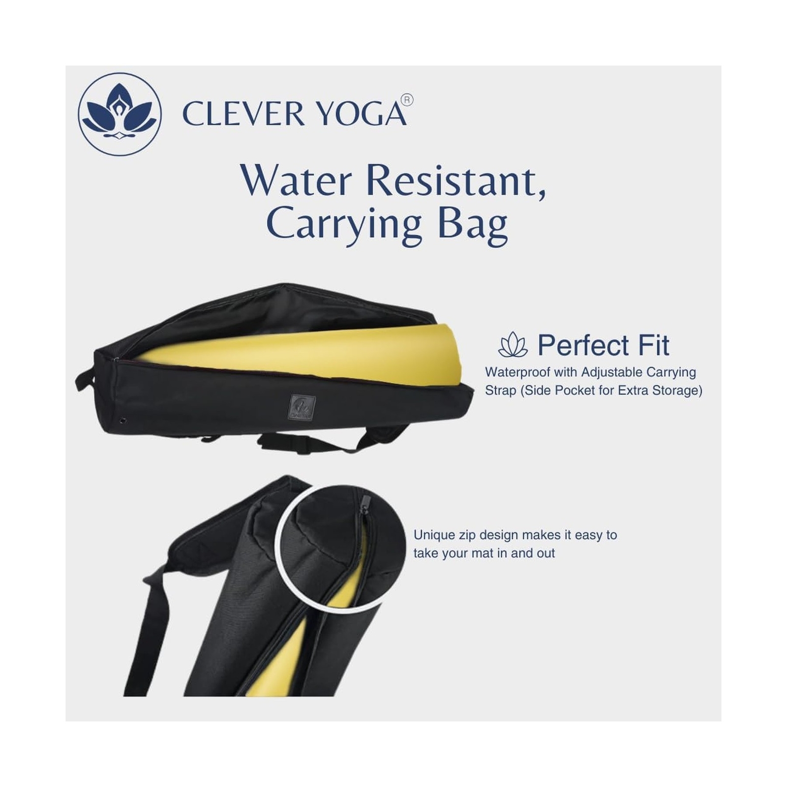 Clever Yoga Liquid Balance Thick Yoga Mat - Pro Exercise Yoga Mat w... Fast Ship