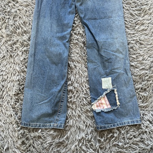 Y2K Mary Kate And Ashley Girls Jeans Size 16 Patchwork Bootcut Denim - Picture 6 of 13