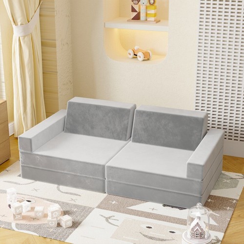 Sofá modular para niños de 8 piezas sofá para sala de juegos sofá para niños pequeños regalo de Navidad - Imagen 15 de 25