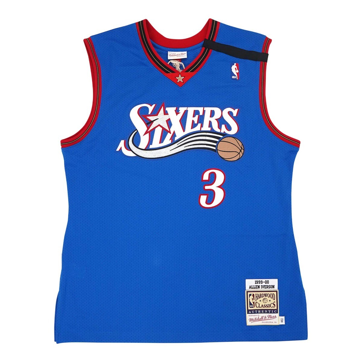 Allen signed Philadelphia 76ers 1999 M&amp;N Authentic Alt Blue Jersey JSA | eBay