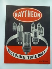 Vintage RAYTHEON Receiving Tube Data Booklet from 1957 Excellent Condition