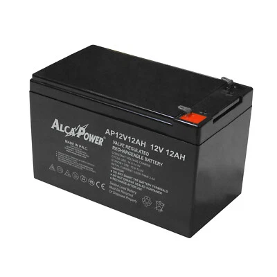BATTERIA 12V 12A PIOMBO AGM ALLARMI UPS 12AH COME FG21202 12FGH50 FIAMM 12 a GEL