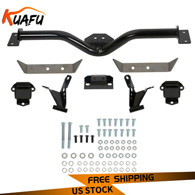 KUAFU For 55 56 57 Chevy Belair Nomad Engine Transmission Mount 3/4'' 210 150 V8