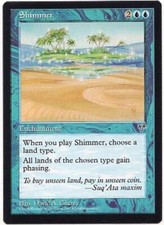 SHIMMER X1  MAGIC MTG MIRAGE EXCELLENT (EX) 