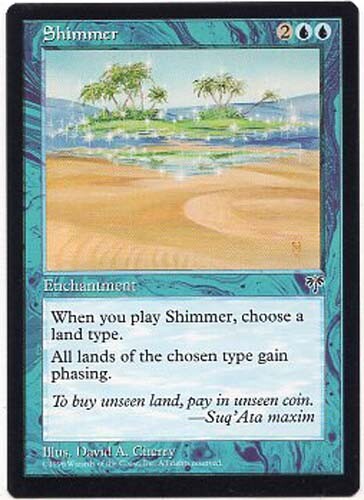 SHIMMER #92 MAGIC MTG MIRAGE EXCELLENT (EX)