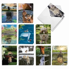 20 Blank All Occasion Cards (10 Designs, 2 Each) - Aspirations AM7076OCB-B2x10