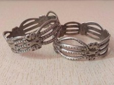 Pair of Antique Silver Berber Bracelet from Morocco