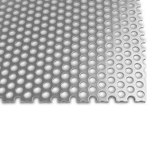 0.063" Thick x 0.125" Hole x 0.1875" Staggered Centers Aluminum Perforated Sheet