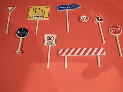 Faller ?  E TRAIN ETC. Spur 0   Verkehrsschilder-Set  / TOP ZUSTAND / PREIS !