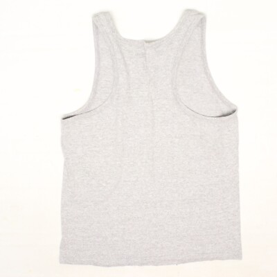 VTG 1980s Champion Mens Tank Top XL Gray Melange Cotton Viscose