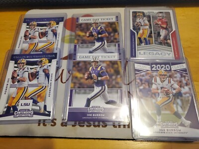  2020 CONTENDERS JOE BURROW ROOKIE CARDS 2 COL CON/2 GD TICKET LEGACY D CLASS