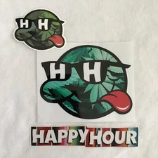 Happy Hour Skateboard Stickers