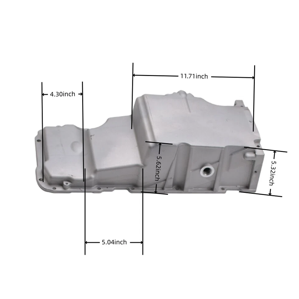 Cacerola de aceite con varilla de medición y tubo para Chevy LS1 Camaro / Firebird (cuerpo F) - 12628771 Foto 4 de 4