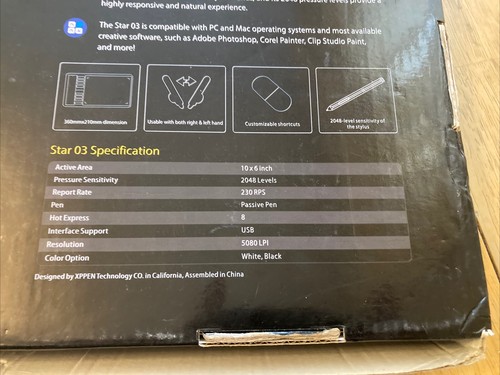 XP-Pen Star03 10x6 inch Graphics Pen Tablet Drawing Tablet Signature. - 第 12/12 張圖片