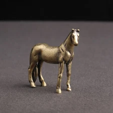 Small Brass Horse Figurines Statue House/Office Ornaments Animal Figurines USA
