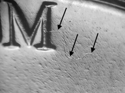 1960 Gem Proof Struck Thru Thread From ''M'' of UNUM Jefferson Nickel#1