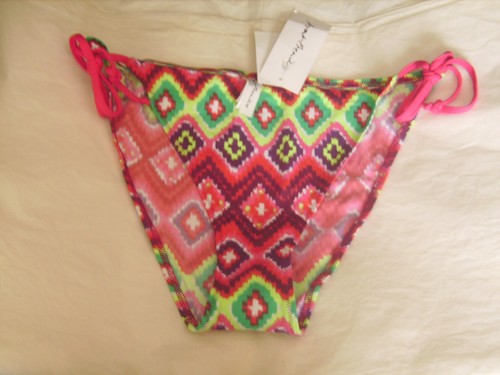 Bas De Bikini Avant-Première - Taille 42 Rose Et Vert Losanges - Neuf Avec étiquette
