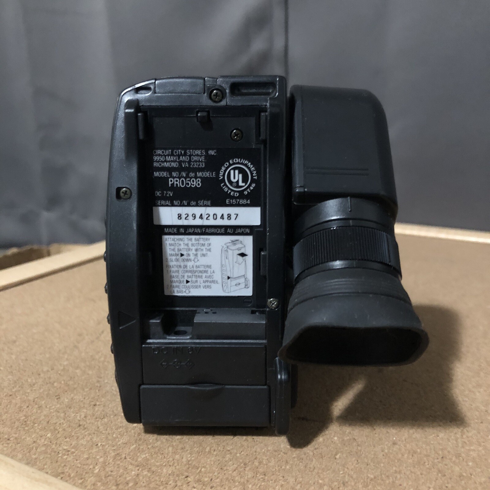 ProScan Camcorder DSP3 Video Camera Pro0598 32X Digital Zoom UNTESTED ...