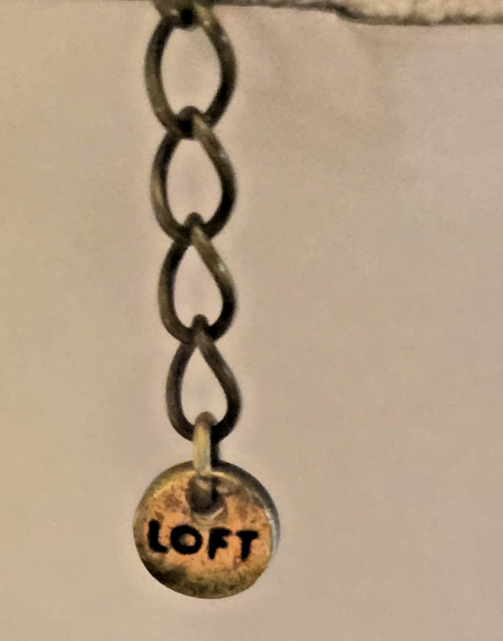 LOFT - STATEMENT NECKLACE DARK CHAIN MULTICOLOR S… - image 7