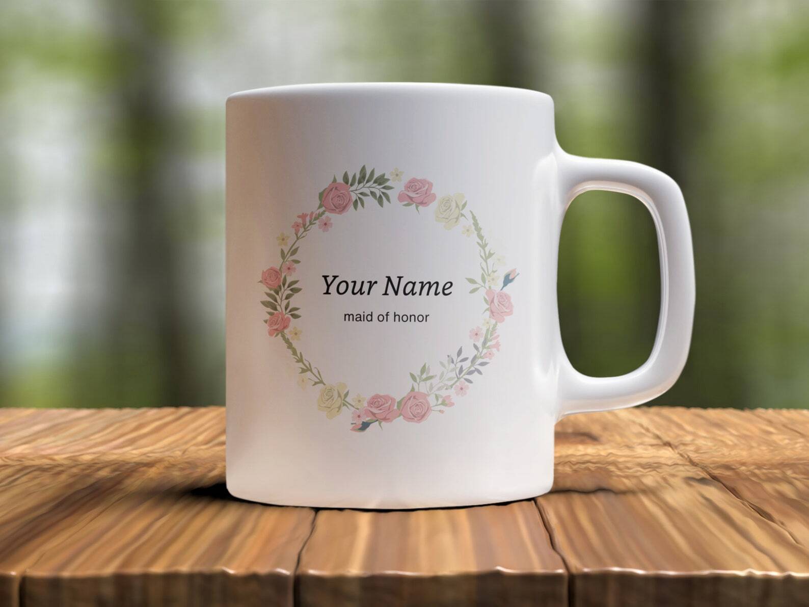 Custom Bridesmaid Coffee Mug Will You Be My Bridesmaid Customized Bridesmaids