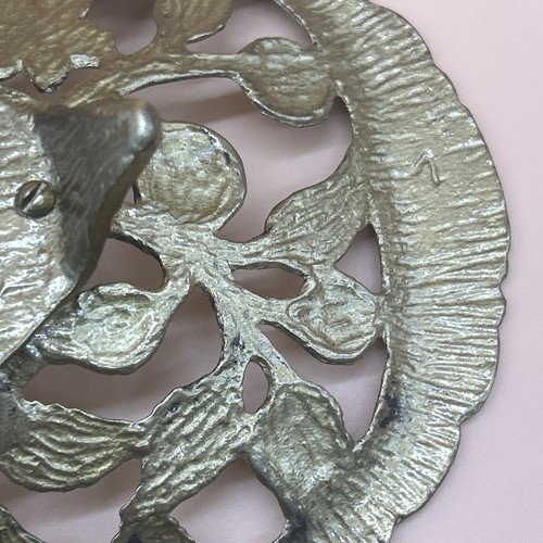Wainberg Brass Tray Vintage Jewish Brutalist Art Piece Jerusalem Palm Trees HTF - Picture 16 of 24