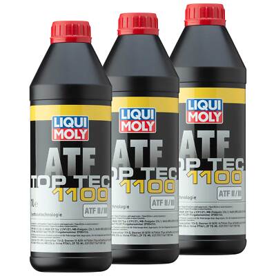 Getriebeöl Getriebe LIQUI MOLY Top Tec ATF 1100 3 X 1 Liter für Toyota Volvo VW