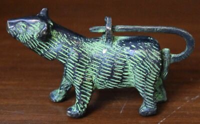 Tricky Door Lock Bear Shape Handmade Brass Vintage Style Puzzle Lock Gift CJ157 