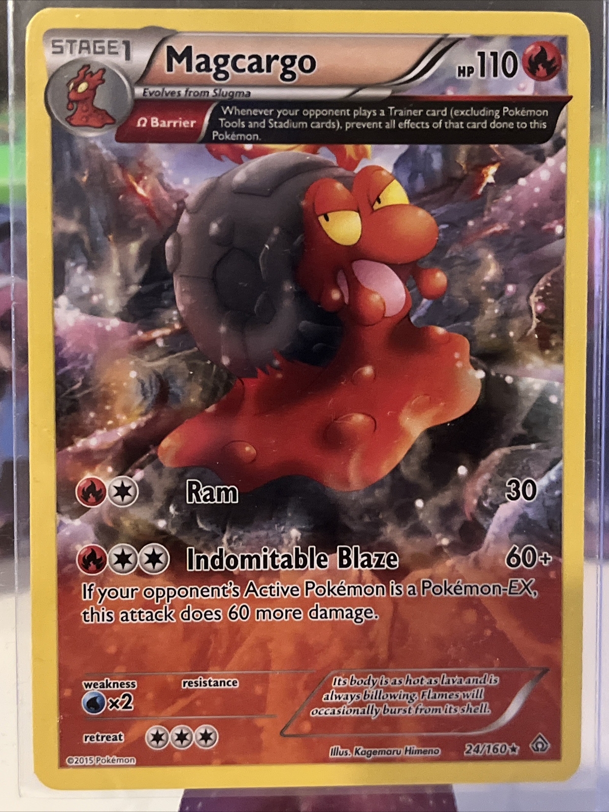 Pokémon TCG Magcargo Primal Clash 24/160 Regular Rare LP/NM