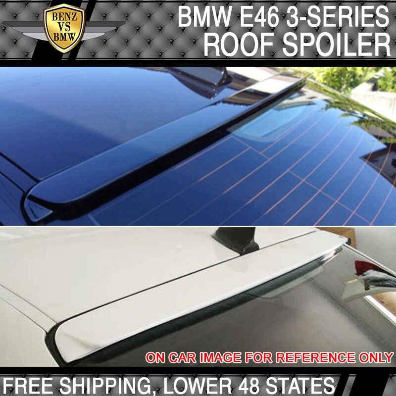 Fits 99-05 BMW 3 Series E46 4Dr AC Style Roof Spoiler Wing Lip Unpainted ABS - Изображение 2 из 4